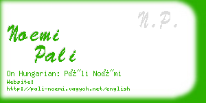 noemi pali business card